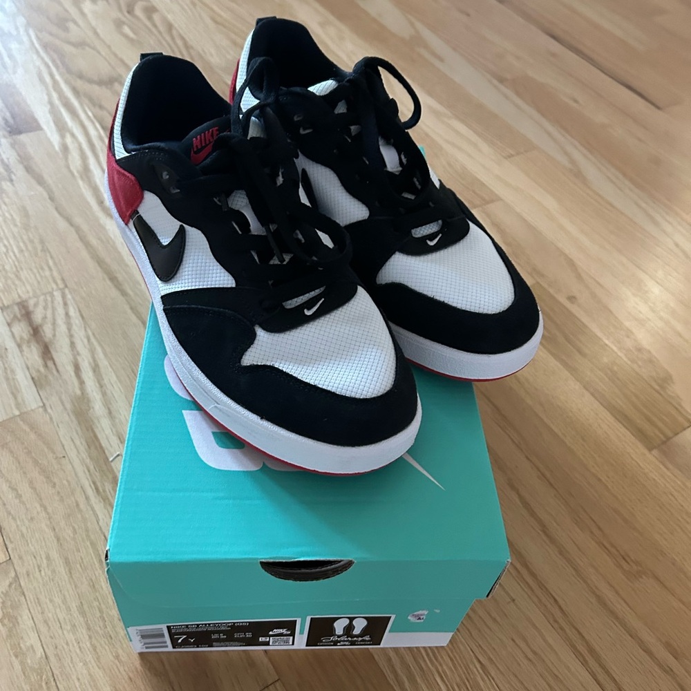 Nike SB Alleyoop Black and Red Sneakers